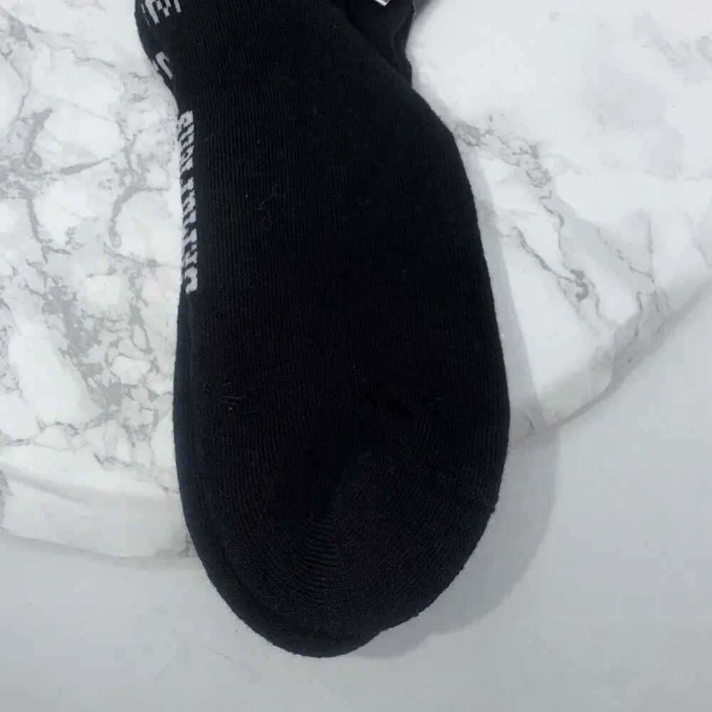 DR.MARTENS Airwear Black Organic Cotton Blend Bow Socks-S/M NEW!